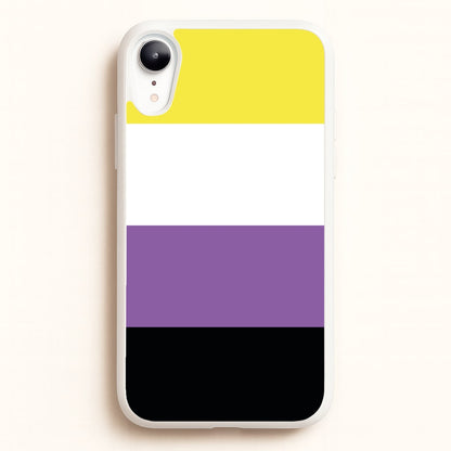 Non-Binary Flag - Pride  - Pride Phone Case for iPhone XR