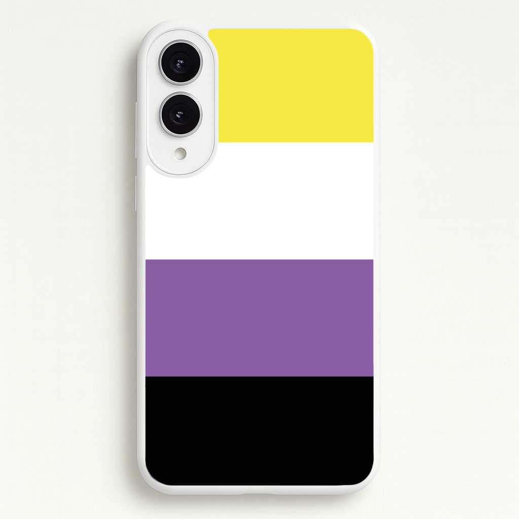 Non-Binary Flag - Pride  - Pride Phone Case for Galaxy S25 Edge