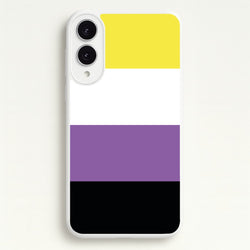 Non-Binary Flag - Pride  - Pride Phone Case for Galaxy S25 Edge