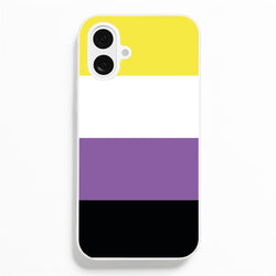 Non-Binary Flag - Pride  - Pride Phone Case for iPhone 16 Plus