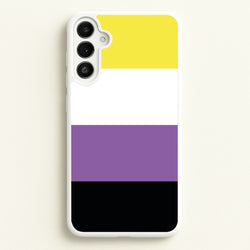 Non-Binary Flag - Pride  - Pride Phone Case for Galaxy A36