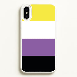 Non-Binary Flag - Pride  - Pride Phone Case for iPhone XS Max