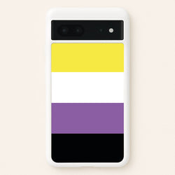 Non-Binary Flag - Pride  - Pride Phone Case for Google Pixel 7