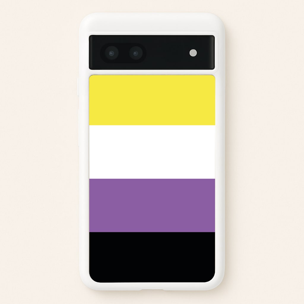 Non-Binary Flag - Pride  - Pride Phone Case for Google Pixel 6a