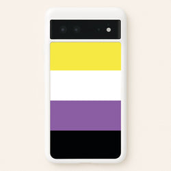 Non-Binary Flag - Pride  - Pride Phone Case for Google Pixel 6