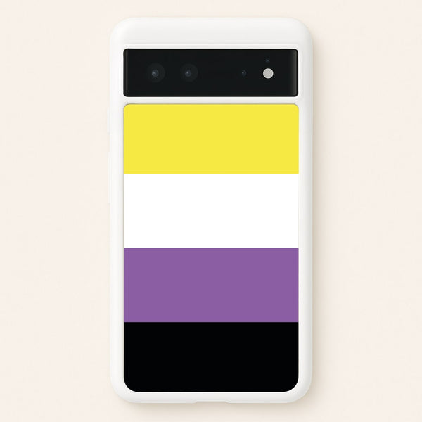 Non-Binary Flag - Pride  - Pride Phone Case for Google Pixel 6