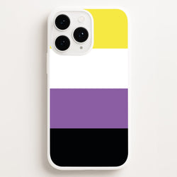 Non-Binary Flag - Pride  - Pride Phone Case for iPhone 12 Pro Max
