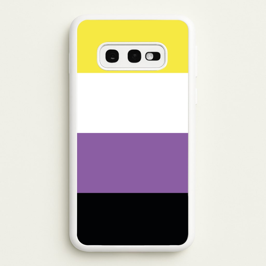 Non-Binary Flag - Pride  - Pride Phone Case for Galaxy S10e