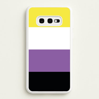 Non-Binary Flag - Pride  - Pride Phone Case for Galaxy S10e