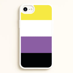 Non-Binary Flag - Pride  - Pride Phone Case for iPhone 6 Plus / 7 Plus / 8 Plus