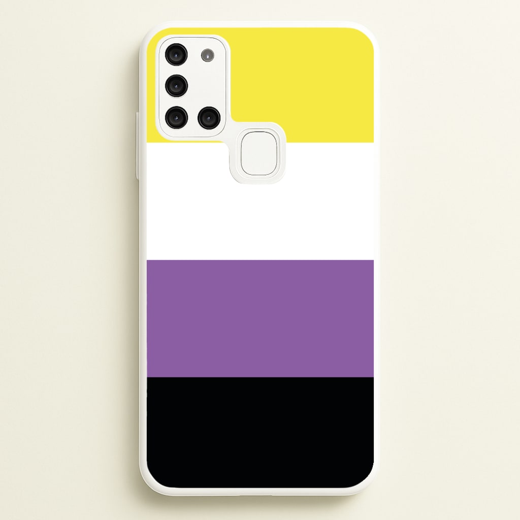 Non-Binary Flag - Pride  - Pride Phone Case for Galaxy A21s