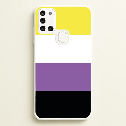 Non-Binary Flag - Pride  - Pride Phone Case for Galaxy A21s