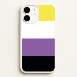 Non-Binary Flag - Pride  - Pride Phone Case for iPhone 11