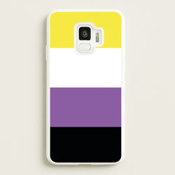 Non-Binary Flag - Pride  - Pride Phone Case for Galaxy S9