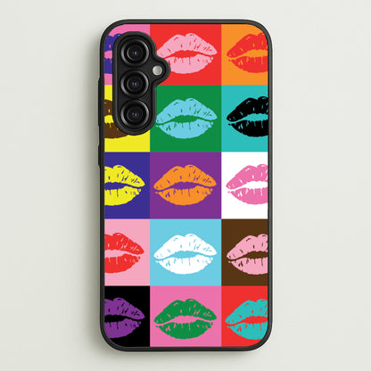 Lips Collage - Pride  - Pride Phone Case for Galaxy A14