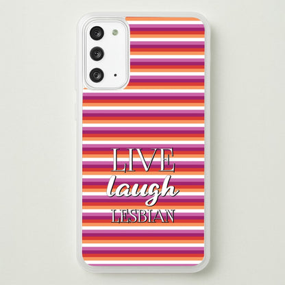 Live Laugh Lesbian - Pride  - Pride Phone Case for Galaxy Note 20