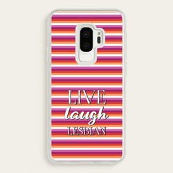 Live Laugh Lesbian - Pride  - Pride Phone Case for Galaxy S9 Plus