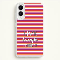 Live Laugh Lesbian - Pride  - Pride Phone Case for Galaxy S25 Edge