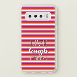 Live Laugh Lesbian - Pride  - Pride Phone Case for Galaxy S10