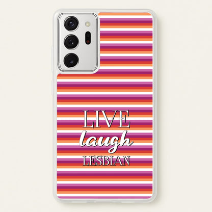 Live Laugh Lesbian - Pride  - Pride Phone Case for Galaxy Note 20 Ultra