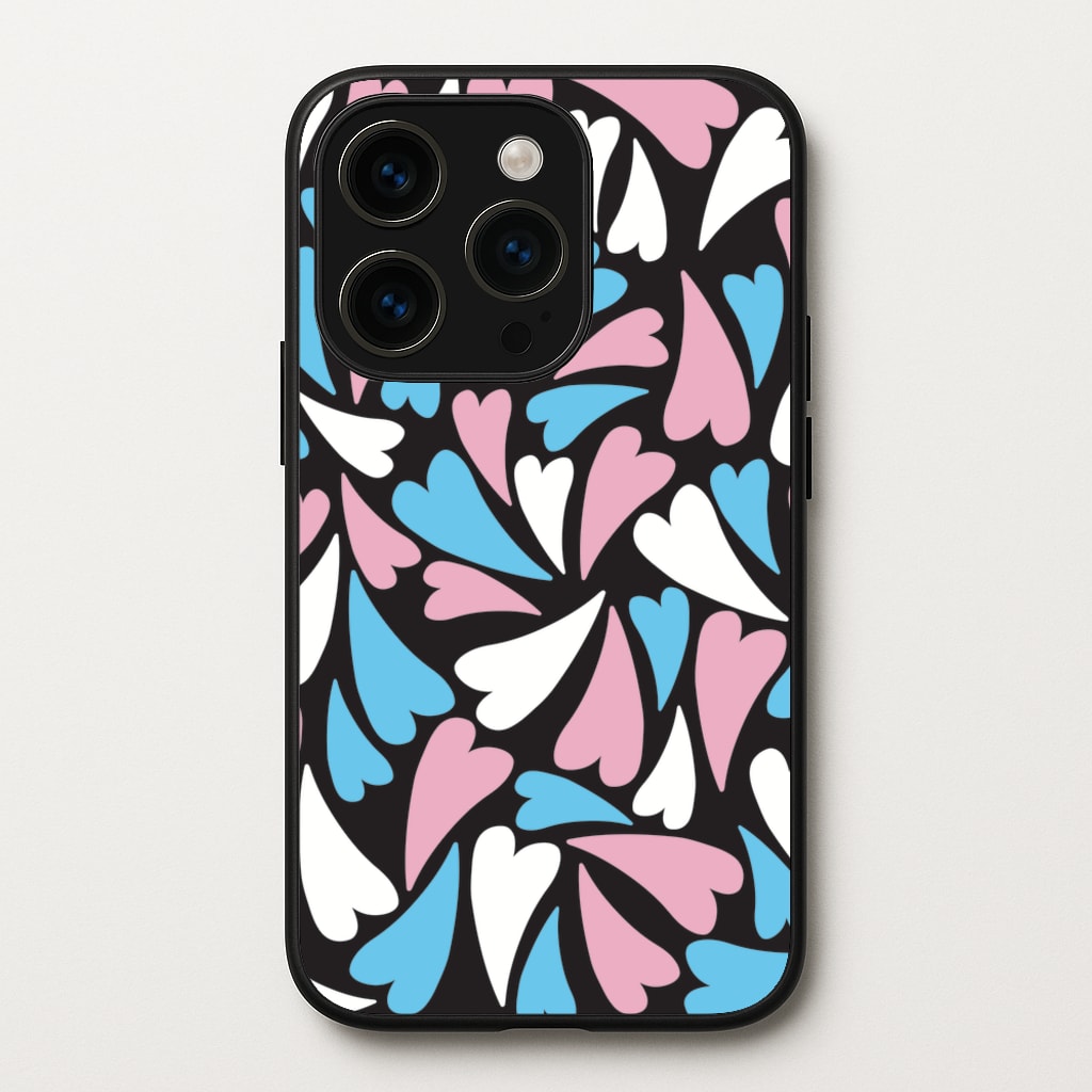 Transgender Hearts - Pride  - Pride Phone Case for iPhone 15 Pro Max