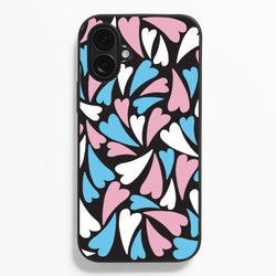 Transgender Hearts - Pride  - Pride Phone Case for iPhone 16 Plus