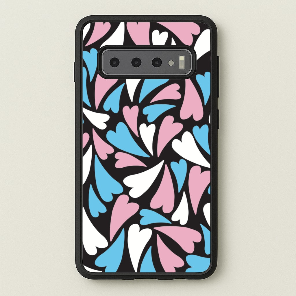 Transgender Hearts - Pride  - Pride Phone Case for Galaxy S10 Plus