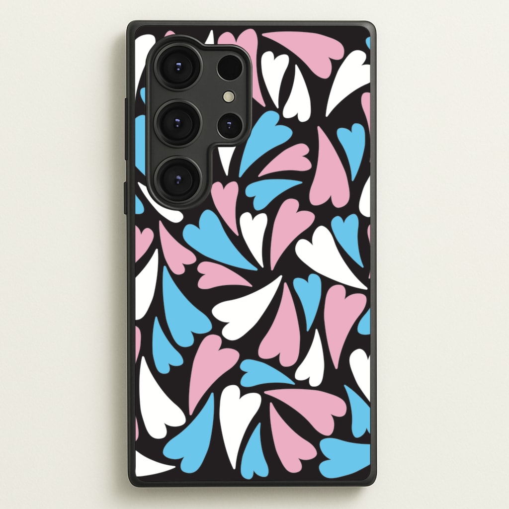 Transgender Hearts - Pride  - Pride Phone Case for Galaxy S25 Ultra