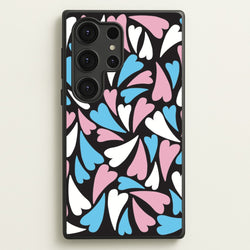 Transgender Hearts - Pride  - Pride Phone Case for Galaxy S25 Ultra