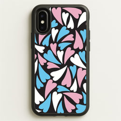 Transgender Hearts - Pride  - Pride Phone Case for iPhone X / XS