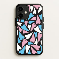 Transgender Hearts - Pride  - Pride Phone Case for iPhone 12 Mini