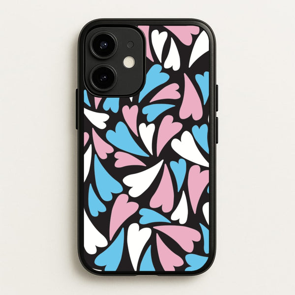 Transgender Hearts - Pride  - Pride Phone Case for iPhone 12 Mini