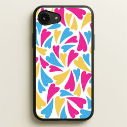 Pansexual Hearts - Pride  - Pride Phone Case for iPhone 16e