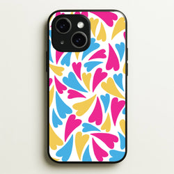Pansexual Hearts - Pride  - Pride Phone Case for iPhone 15 Plus