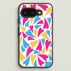 Pansexual Hearts - Pride  - Pride Phone Case for Google Pixel 9a