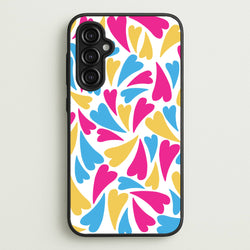 Pansexual Hearts - Pride  - Pride Phone Case for Galaxy A14