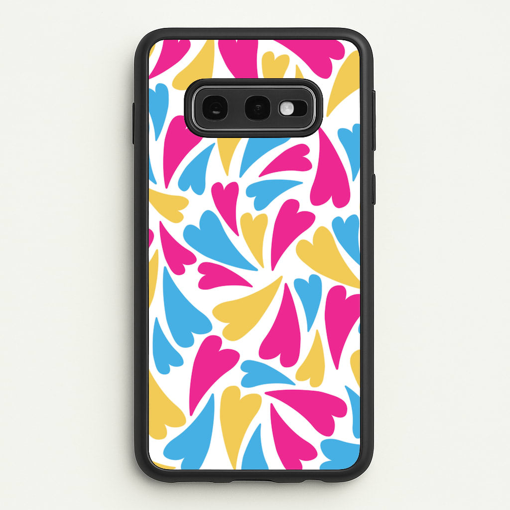 Pansexual Hearts - Pride  - Pride Phone Case for Galaxy S10e