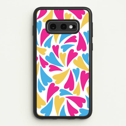 Pansexual Hearts - Pride  - Pride Phone Case for Galaxy S10e