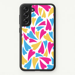 Pansexual Hearts - Pride  - Pride Phone Case for Galaxy S21FE