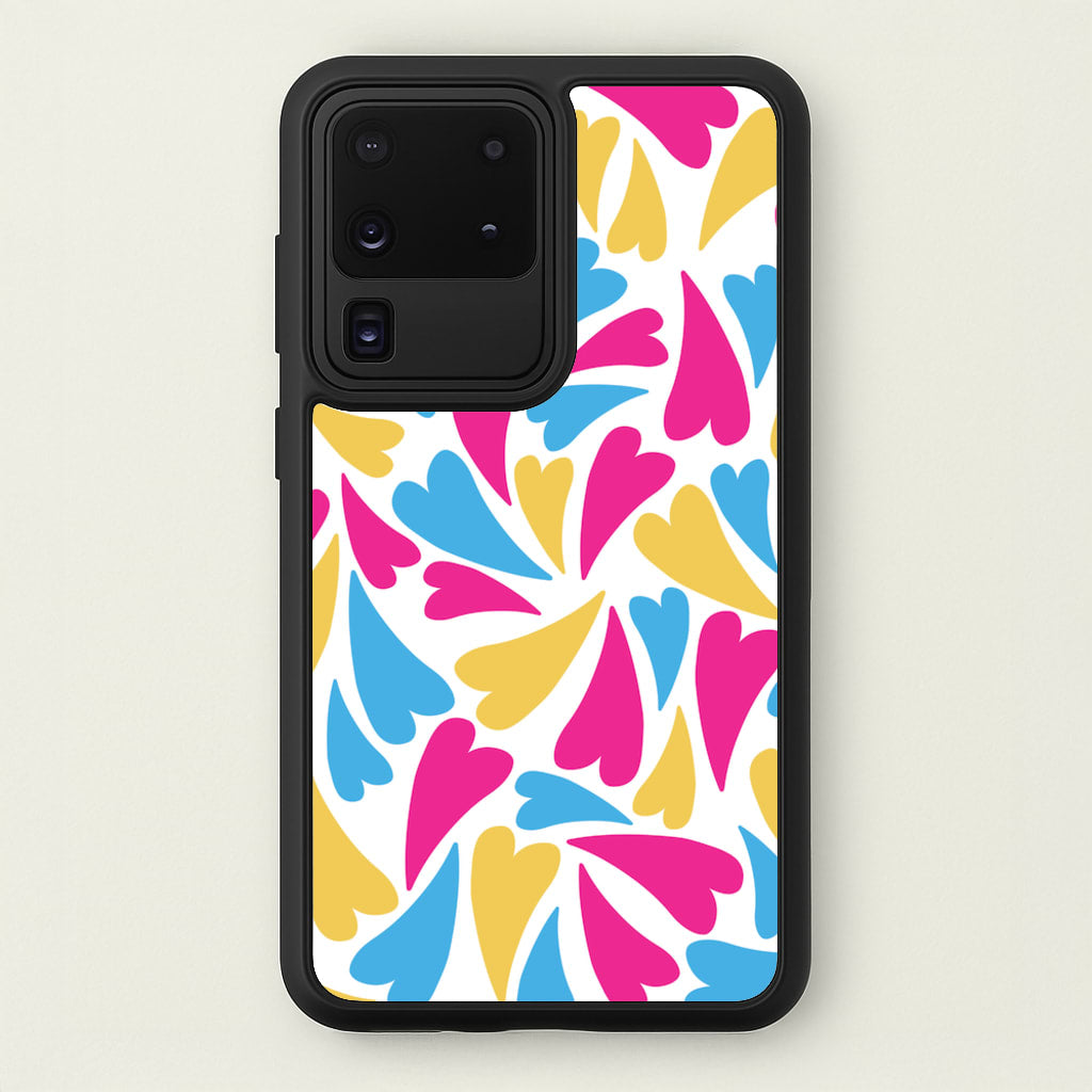 Pansexual Hearts - Pride  - Pride Phone Case for Galaxy S20 Ultra
