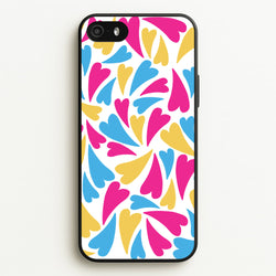 Pansexual Hearts - Pride  - Pride Phone Case for iPhone 5 / 5s / SE 2016