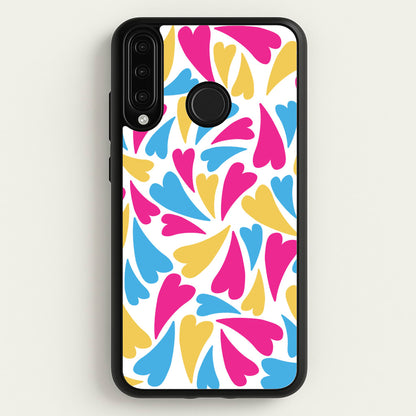 Pansexual Hearts - Pride  - Pride Phone Case for Huawei P30 Lite