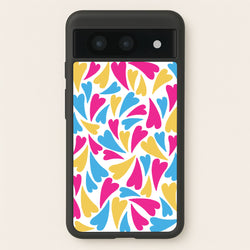 Pansexual Hearts - Pride  - Pride Phone Case for Google Pixel 8a