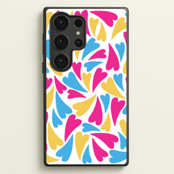 Pansexual Hearts - Pride  - Pride Phone Case for Galaxy S25 Ultra