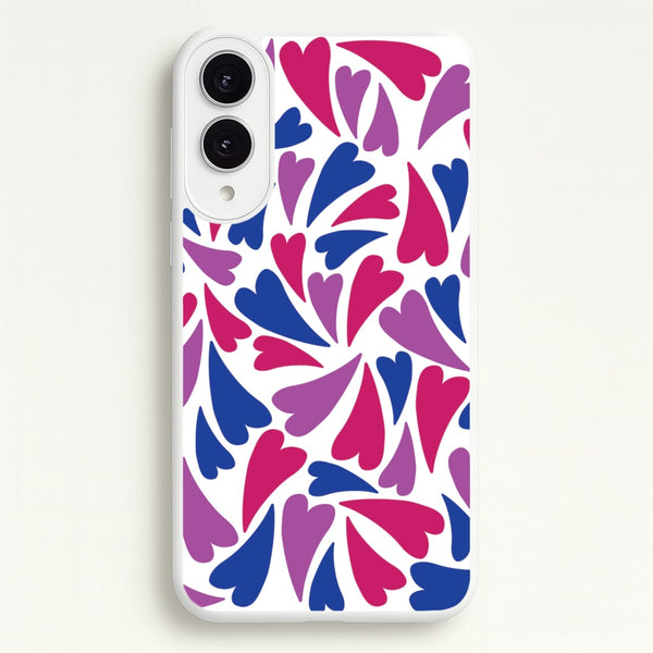 Bisexual Hearts - Pride  - Pride Phone Case for Galaxy S25 Edge