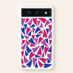 Bisexual Hearts - Pride  - Pride Phone Case for Google Pixel 8a