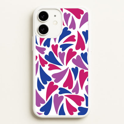 Bisexual Hearts - Pride  - Pride Phone Case for iPhone 11