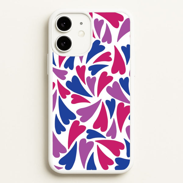 Bisexual Hearts - Pride  - Pride Phone Case for iPhone 11