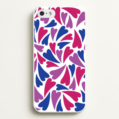 Bisexual Hearts - Pride  - Pride Phone Case for iPhone 5 / 5s / SE 2016