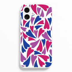 Bisexual Hearts - Pride  - Pride Phone Case for iPhone 16 Plus